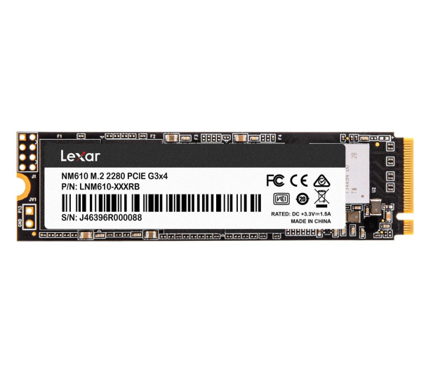 Lexar 500GB M.2 PCIe NVMe NM610 - 590685 - zdjęcie